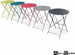 Emilia - Ronde Inklapbare Bistrotafel Ø60cm Van Gepoedercoat Staal – Terra Cotta 8 Emilia - Ronde Inklapbare Bistrotafel Ø60cm Van Gepoedercoat Staal – Terra Cotta -Gardena Winkel 1200x888