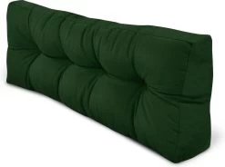 Beautissu Style – Palletkussen Set – 1x Zitkussen 120x80 Cm & 1x Rugkussen 120x40 Cm – Donker Groen -Gardena Winkel 1200x895 1