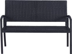 Outsunny Polyrotan Tuinbank 2-zits Parkbank Bank Staal Zwart 867-022 13 Outsunny Polyrotan Tuinbank 2-zits Parkbank Bank Staal Zwart 867-022 -Gardena Winkel 1200x898 1