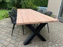 Tuintafel Douglas 300 Cm X 90 Cm | Stalen Poten | 8-10 Personen | DuuMaa -Gardena Winkel 1200x899 12