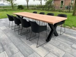Tuintafel Douglas 300 Cm X 90 Cm | Stalen Poten | 8-10 Personen | DuuMaa -Gardena Winkel 1200x899 13