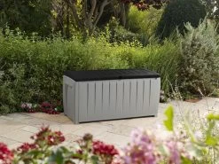 Keter Novel Opbergbox - 340L - 124x55x62.5cm - Grijs 21 Keter Novel Opbergbox - 340L - 124x55x62.5cm - Grijs -Gardena Winkel 1200x899 19