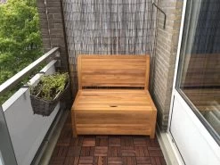 Kleine Teakhouten Tuinbank Met Opbergruimte - 100 X 60 X 90 Cm - Duurzaam Teakhout - Blijft Strak En Mooi - Sterke Constructie Om Lang Mee Te Gaan -Gardena Winkel 1200x900 7