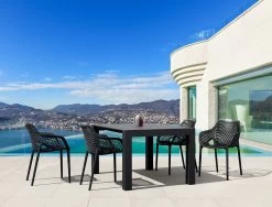 Air XL Stapelbare Tuinstoel Set Van 4 Stuks - Zwart -Gardena Winkel 1200x913 1