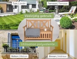 Needs&wants® Houten Tuinbank Met Opbergruimte, 2-zits Kistbank Houten Klassieke Bank Opslag, Grote Tuinopbergbank Van Massief Hout Weerbestendig Voor Buiten Tuin, Balkon, Terras, 115x61x85 Cm, Donker-bruin -Gardena Winkel 1200x922 3