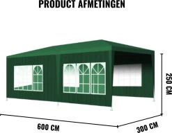 Merkloos Partytent - Paviljoen Opvouwbaar - Easy Up Tuintent Met Zijpanelen - Groen/ 6m X 3m/ 120g/m² 10 Merkloos Partytent - Paviljoen Opvouwbaar - Easy Up Tuintent Met Zijpanelen - Groen/ 6m X 3m/ 120g/m² -Gardena Winkel 1200x931