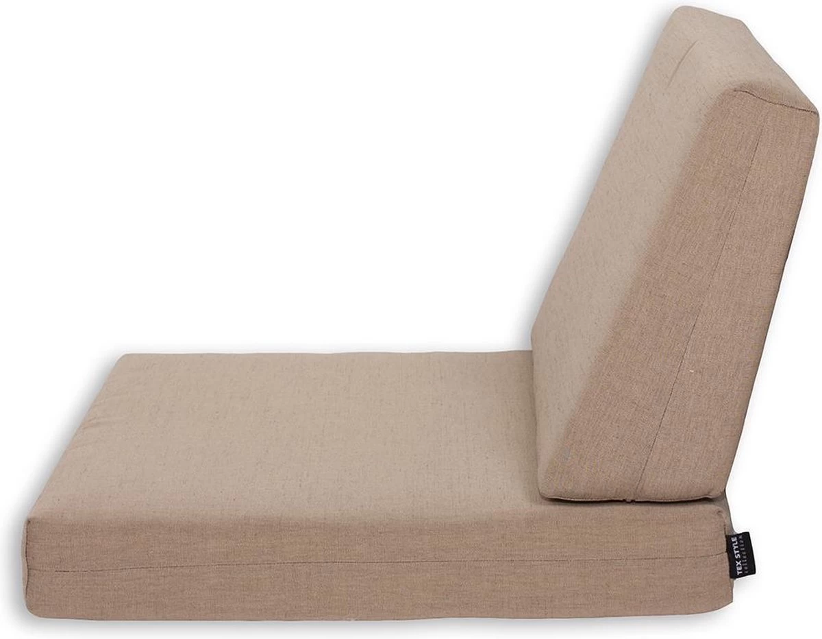 Universeel Lounge Kussen Strak Schuin Uni Zand 1 Universeel Lounge Kussen Strak Schuin Uni Zand