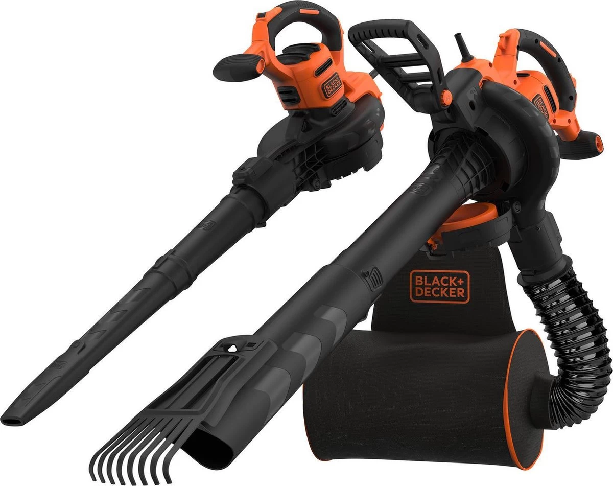 Black & Decker BLACK+DECKER BEBLV301 Bladblazer - Blaas En Zuigfunctie - Rugzak Als Opvangzak 1 Black & Decker BLACK+DECKER BEBLV301 Bladblazer - Blaas En Zuigfunctie - Rugzak Als Opvangzak