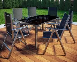 Tuinstoel Standenstoel Aluminium Antraciet 7 Standen Per 2 Stuks -Gardena Winkel 1200x971 1