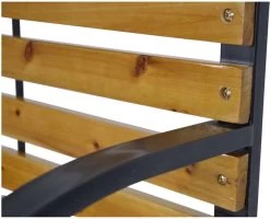 Dutcc 41142 - Tuinbank - Woodstock - 120 Cm – Zwart -Gardena Winkel 1200x972