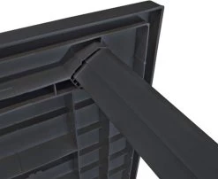 VidaXL Tuintafel 126x76x72 Cm Kunststof Antraciet -Gardena Winkel 1200x979