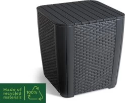 ALLIBERT Keter Luzon Opbergtafel - 39x39x43cm - Donkergrijs -Gardena Winkel 1200x989 1