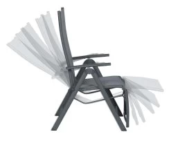 Garden Impressions - Sol Verstelbare Tuinstoel - Aluminium - Zwart -Gardena Winkel 1200x990 1