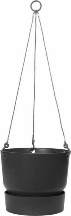 Elho Greenville Hangschaal 24 - Bloempot Voor Balkonbuiten - Ø 23.5 X H 20.5 Cm - Zwart/Living Black 11 Elho Greenville Hangschaal 24 - Bloempot Voor Balkonbuiten - Ø 23.5 X H 20.5 Cm - Zwart/Living Black -Gardena Winkel 395x1200