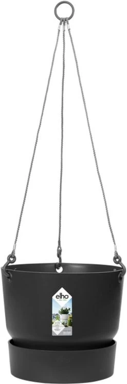 Elho Greenville Hangschaal 24 - Bloempot Voor Balkonbuiten - Ø 23.5 X H 20.5 Cm - Zwart/Living Black 9 Elho Greenville Hangschaal 24 - Bloempot Voor Balkonbuiten - Ø 23.5 X H 20.5 Cm - Zwart/Living Black -Gardena Winkel 397x1200