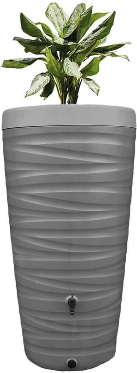 Regenton Wave - 240 Liter - Grijs 1 Regenton Wave - 240 Liter - Grijs