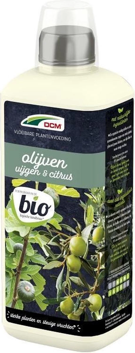 Dcm Meststof Vloeibaar Olijven & Vijgen - Siertuinmeststoffen - 800 Ml Bio 2 Dcm Meststof Vloeibaar Olijven & Vijgen - Siertuinmeststoffen - 800 Ml Bio - Afbeelding 2