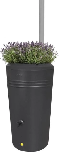 Elho Green Basics Regenton - Regenton - Living Black - Buiten - 200 Liter 36 Elho Green Basics Regenton - Regenton - Living Black - Buiten - 200 Liter -Gardena Winkel 466x1200