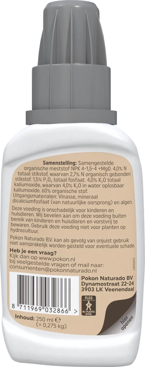 Pokon Bio Palm Voeding - 250ml - Plantenvoeding (bio) - 7ml Per 1L Water 2 Pokon Bio Palm Voeding - 250ml - Plantenvoeding (bio) - 7ml Per 1L Water - Afbeelding 2