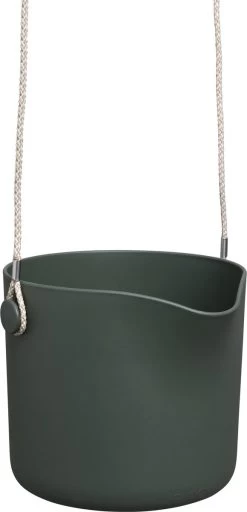 Elho B.for Swing 18 Hangpot - Bloempot Voor Binnen - Ø 18.0 X H 16.5 Cm - Groen/Blad Groen -Gardena Winkel 579x1200