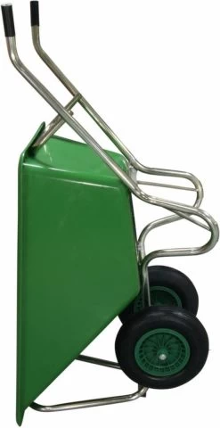 Kruiwagen Met Dubbel Luchtwiel Stal Eco Groen 160 Liter -Gardena Winkel 617x1200