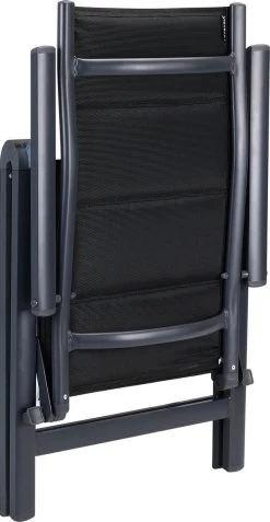 Casaria Tuinstoel Aluminium - 2 Stuks Inklapbaar - Antraciet -Gardena Winkel 621x1200