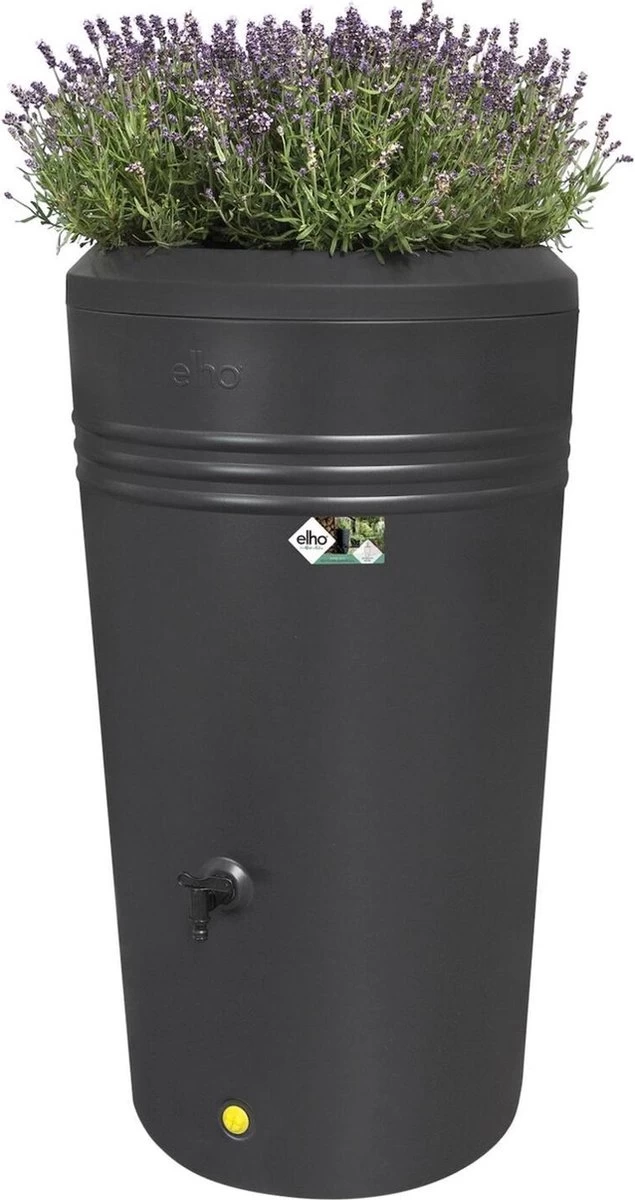 Elho Green Basics Regenton - Regenton - Living Black - Buiten - 200 Liter 11 Elho Green Basics Regenton - Regenton - Living Black - Buiten - 200 Liter - Afbeelding 11