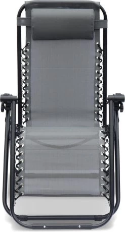 Alice's Garden Campingstoel PATRICK - Set Van 2 - Opvouwbaar - Verstelbaar - Grijs -Gardena Winkel 645x1200