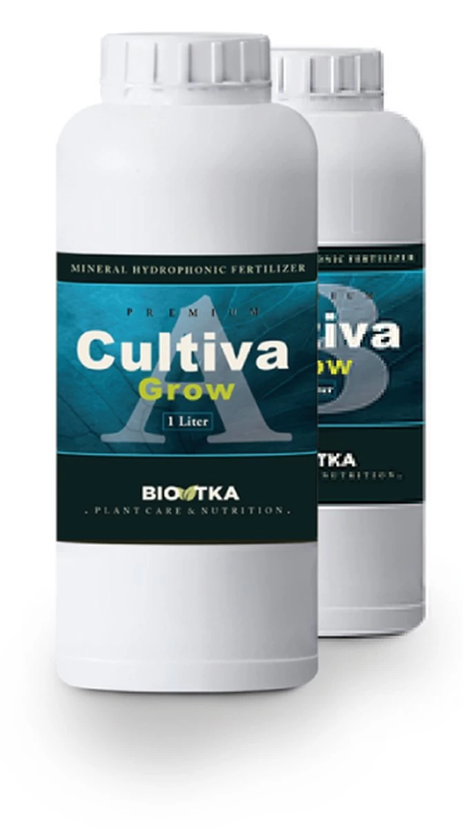 BioTka HYDRO CULTIVA GROW A + B 1 Ltr. Groei (set) Plantvoeding - Biologische Voeding - Supplement - Booster - Planten - Bio Supplement - Hydro Plantvoeding - Plantvoeding Aarde - Kokos - Kokos Voeding - Hydro - Hydroponic - Organische Plantenvoeding 1 BioTka HYDRO CULTIVA GROW A + B 1 Ltr. Groei (set) Plantvoeding - Biologische Voeding - Supplement - Booster - Planten - Bio Supplement - Hydro Plantvoeding - Plantvoeding Aarde - Kokos - Kokos Voeding - Hydro - Hydroponic - Organische Plantenvoeding