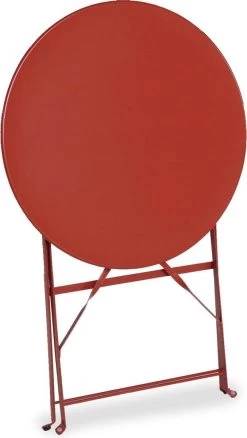 Emilia - Ronde Inklapbare Bistrotafel Ø60cm Van Gepoedercoat Staal – Terra Cotta 10 Emilia - Ronde Inklapbare Bistrotafel Ø60cm Van Gepoedercoat Staal – Terra Cotta -Gardena Winkel 677x1200