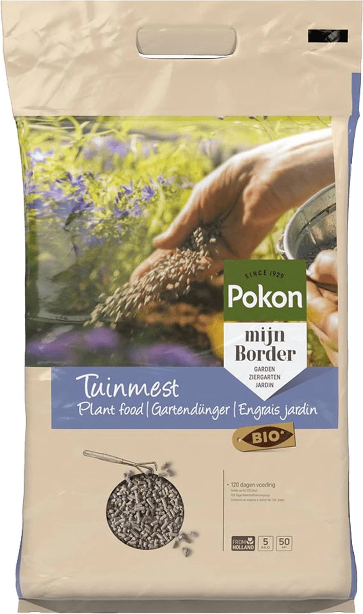Pokon Bio Tuinmest - 5kg - Meststof (universeel) - 120 Dagen Voeding 7 Pokon Bio Tuinmest - 5kg - Meststof (universeel) - 120 Dagen Voeding - Afbeelding 7