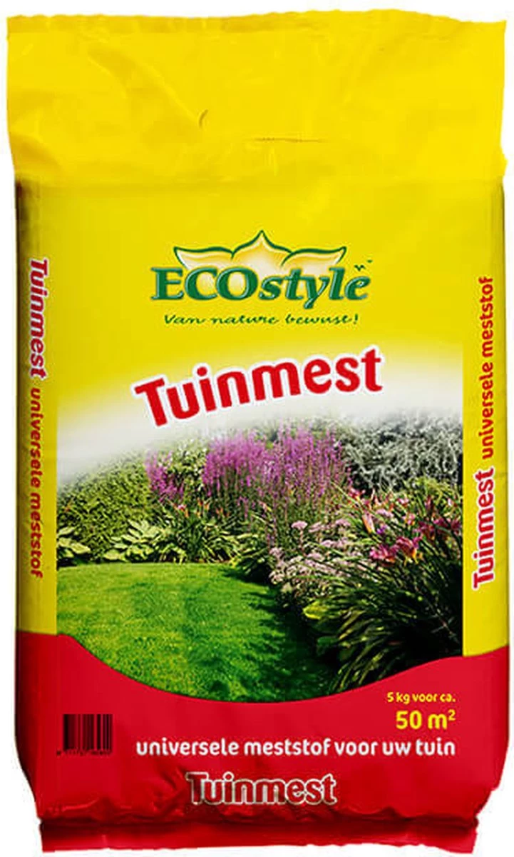 ECOstyle Tuinmest Organische Meststof - Border & Siertuin - Natuurlijke Meststof Gazon - 120 Dagen Voeding- 180 M² - 18 KG 4 ECOstyle Tuinmest Organische Meststof - Border & Siertuin - Natuurlijke Meststof Gazon - 120 Dagen Voeding- 180 M² - 18 KG - Afbeelding 4