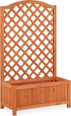 Relaxdays Plantenbak Met Klimrek - Bloembak Trellis - Rankhulp Hout - Voor Klimplanten 17 Relaxdays Plantenbak Met Klimrek - Bloembak Trellis - Rankhulp Hout - Voor Klimplanten -Gardena Winkel 734x1200 1