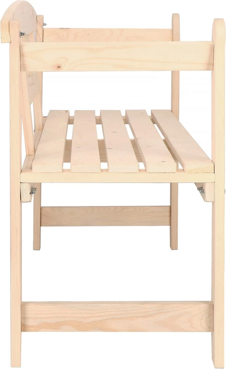 Merkloos Springos Tuinbank | Tuinbankje | Zitbank Buiten | Naaldhout | 119 X 78 X 45 Cm | Licht 6 Merkloos Springos Tuinbank | Tuinbankje | Zitbank Buiten | Naaldhout | 119 X 78 X 45 Cm | Licht - Afbeelding 6