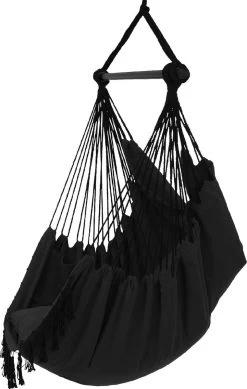 Vita5 XXL Hangstoel - Binnen&Buiten Hangnest - Incl. 2 Kussens En Boekenvak - Volwassenen&Kinderen - Hangmatstoel Tot 225kg - Zwart 18 Vita5 XXL Hangstoel - Binnen&Buiten Hangnest - Incl. 2 Kussens En Boekenvak - Volwassenen&Kinderen - Hangmatstoel Tot 225kg - Zwart -Gardena Winkel 761x1200