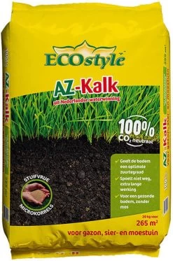 ECOstyle AZ Kalk Micro Korrel – Voor Gazon, Sier- En Moestuin - Corrigeert Zuurgraad Direct En Langdurig - Werkt Tegen Mos - CO2-Neutraal – 135 M² - 10 KG -Gardena Winkel 794x1200 4