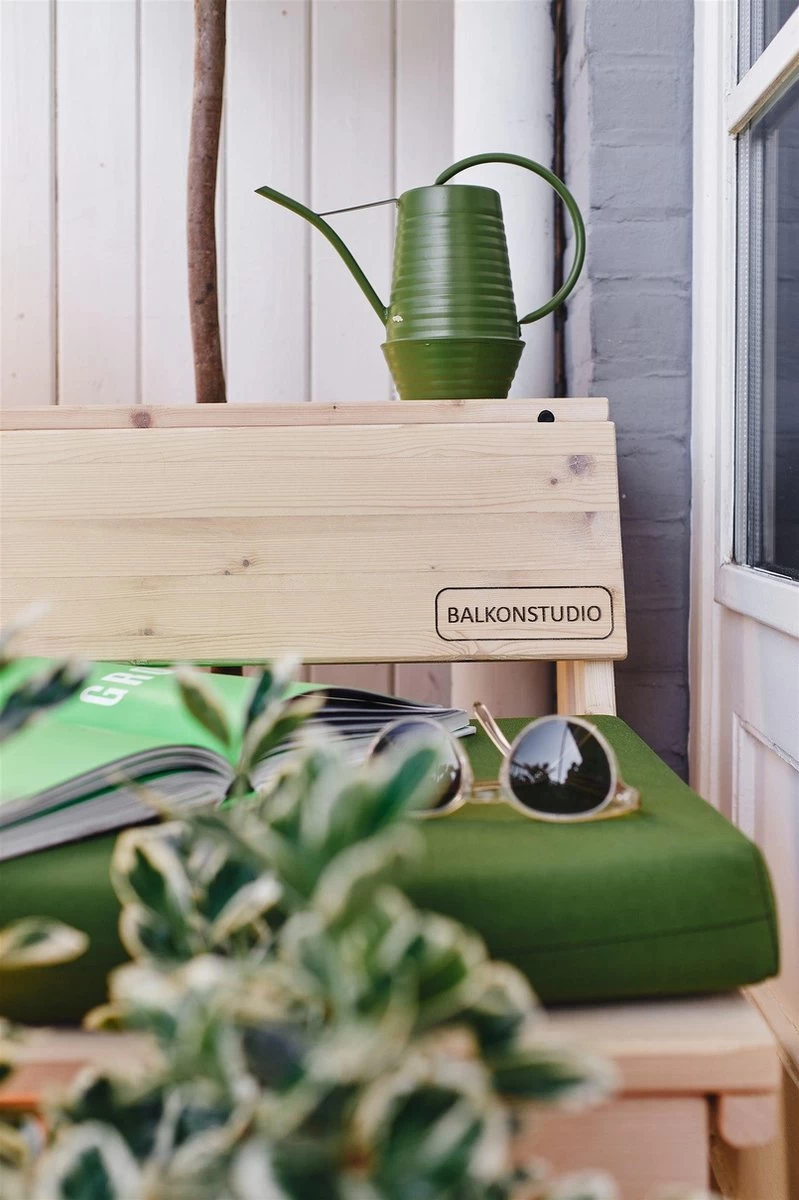 Balkonset 3in1: Bank | Tafel | Opbergruimte. Hout, Medium 95cm. 5 Balkonset 3in1: Bank | Tafel | Opbergruimte. Hout, Medium 95cm. - Afbeelding 5