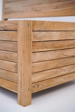 Kleine Teakhouten Tuinbank Met Opbergruimte - 100 X 60 X 90 Cm - Duurzaam Teakhout - Blijft Strak En Mooi - Sterke Constructie Om Lang Mee Te Gaan -Gardena Winkel 800x1200 1