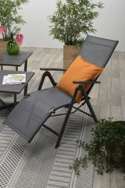 Garden Impressions - Sol Verstelbare Tuinstoel - Aluminium - Zwart -Gardena Winkel 800x1200 16