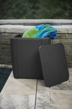 ALLIBERT Keter Luzon Opbergtafel - 39x39x43cm - Donkergrijs -Gardena Winkel 800x1200 23