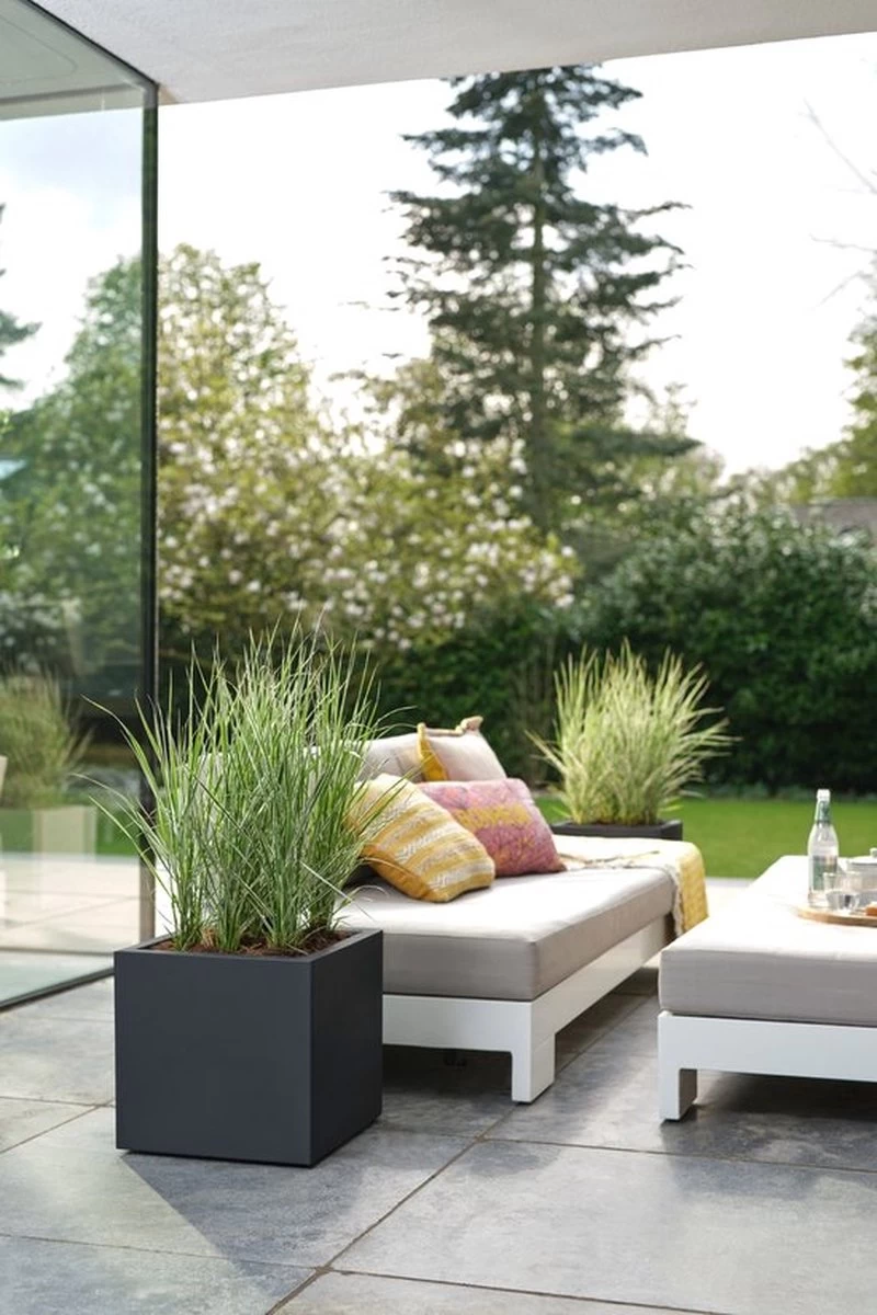 Elho Vivo Next Vierkant 30 - Plantenbak Voor Binnen & Buiten - Ø 29.5 X H 29.5 Cm - Zwart/Living Black 9 Elho Vivo Next Vierkant 30 - Plantenbak Voor Binnen & Buiten - Ø 29.5 X H 29.5 Cm - Zwart/Living Black - Afbeelding 9