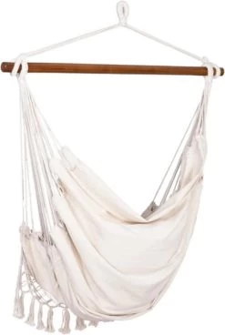 Springos Hangstoel | Binnen & Buiten | Met 2 Kussens | Boekenvak | Ook Voor Kinderen | Belastbaar Tot 150 Kg | Wit 7 Springos Hangstoel | Binnen & Buiten | Met 2 Kussens | Boekenvak | Ook Voor Kinderen | Belastbaar Tot 150 Kg | Wit -Gardena Winkel 806x1200