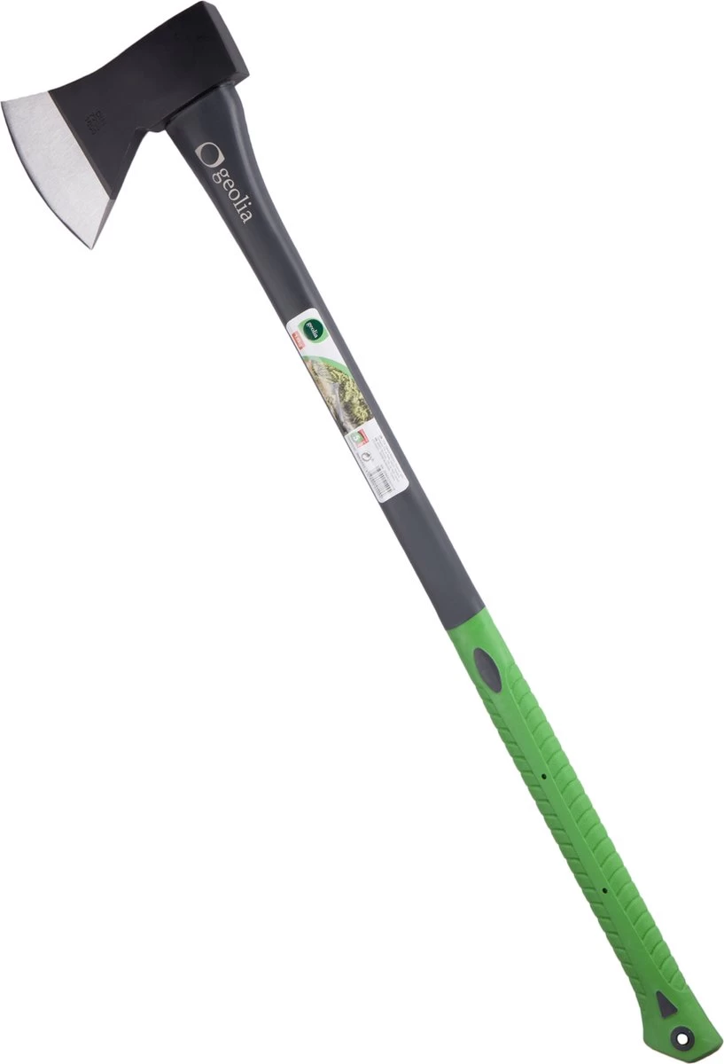 GEOLIA - Bijl - Bijl - Staal - Glasvezelsteel - 2,2 Kg Met Een Stalen Kop Van 1,6 Kg - Bijlen - Grote Bijl - Kloofhamer - Kloofbijl - Kloofbijl 1 GEOLIA - Bijl - Bijl - Staal - Glasvezelsteel - 2,2 Kg Met Een Stalen Kop Van 1,6 Kg - Bijlen - Grote Bijl - Kloofhamer - Kloofbijl - Kloofbijl