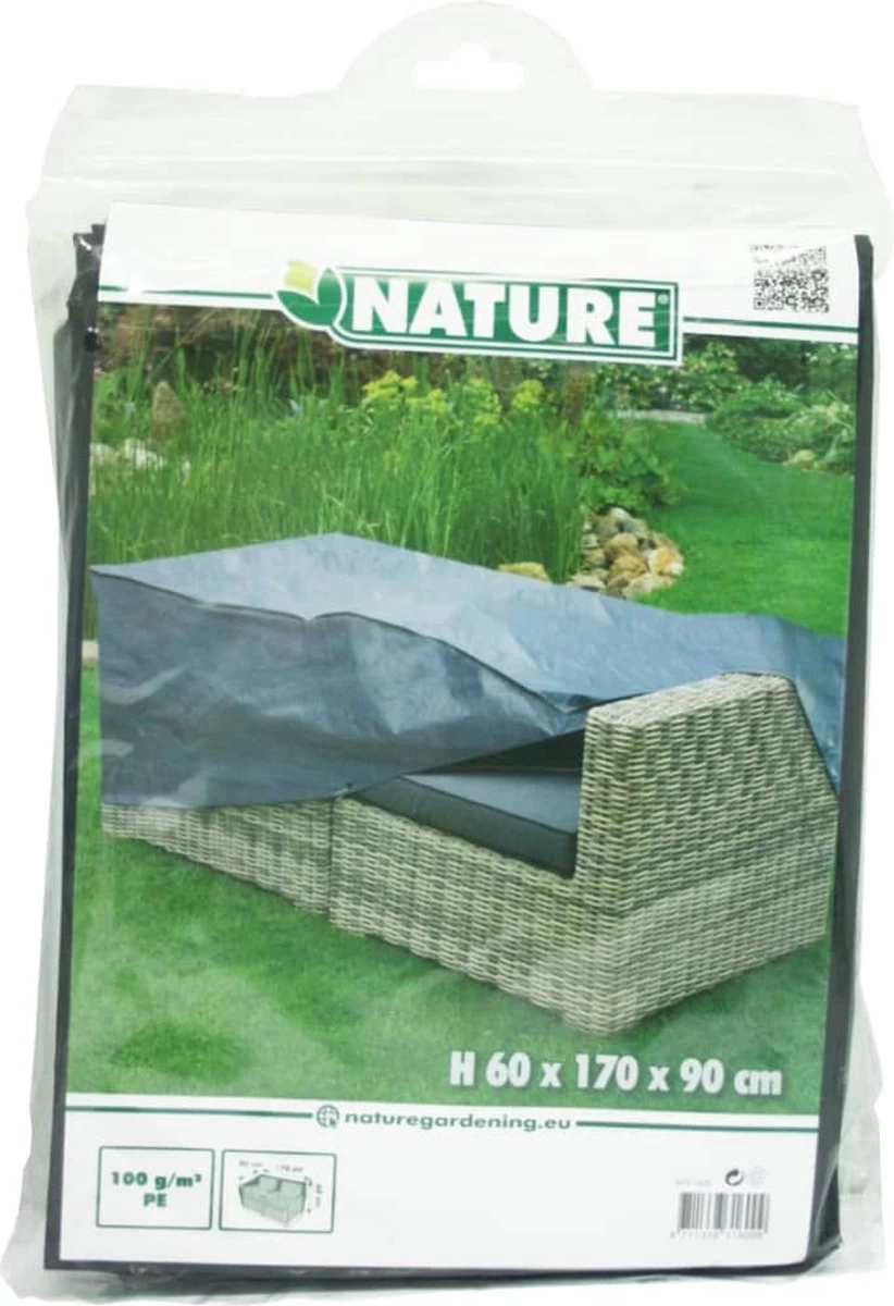 Nature - Tuinmeubelhoes - Beschermhoes Voor Loungebank - 2-zits - H60 X 170 X 90cm 4 Nature - Tuinmeubelhoes - Beschermhoes Voor Loungebank - 2-zits - H60 X 170 X 90cm - Afbeelding 4