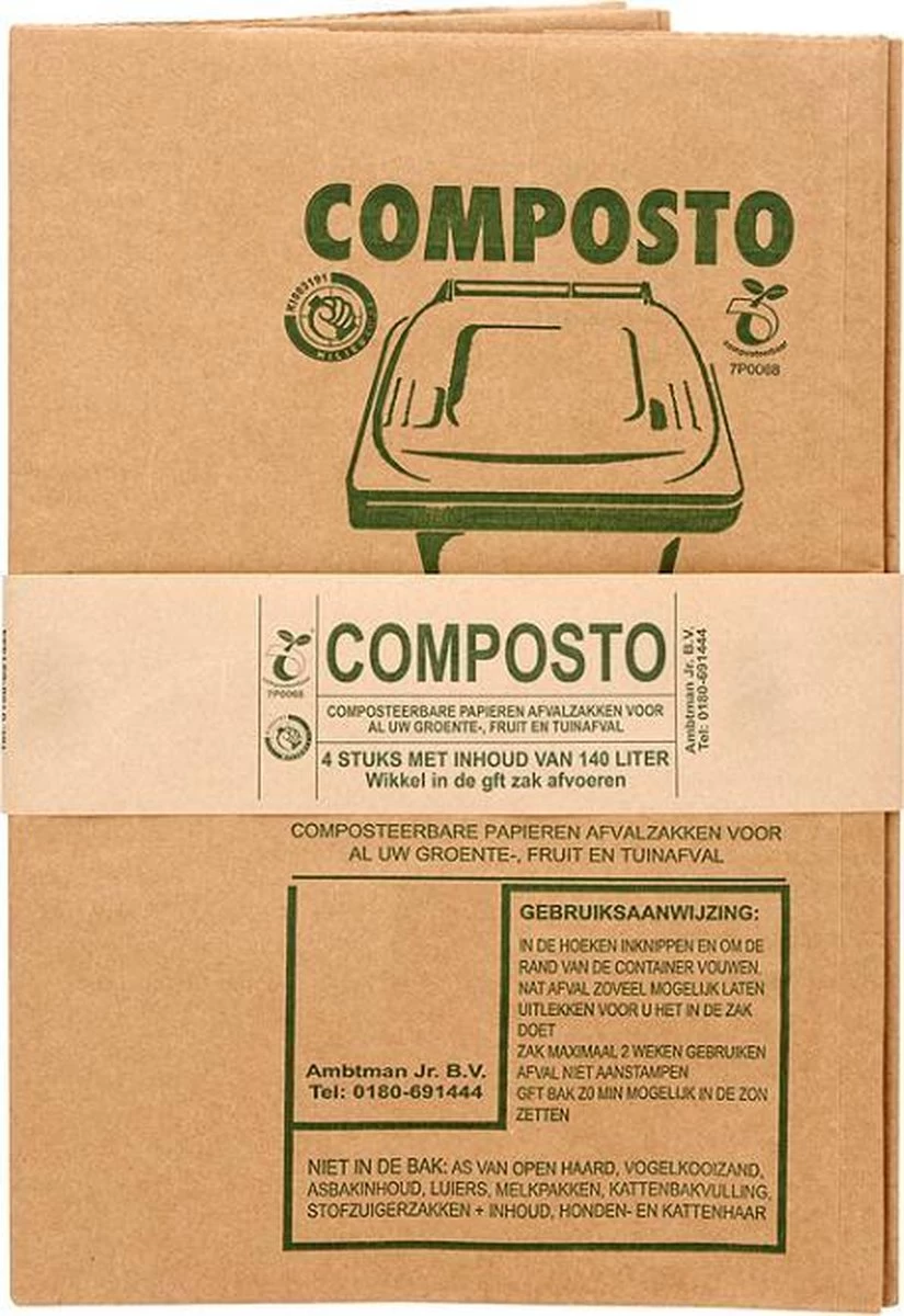 Composto GFT 140L Containerzak Set á 40 Stuks 1 Composto GFT 140L Containerzak Set á 40 Stuks