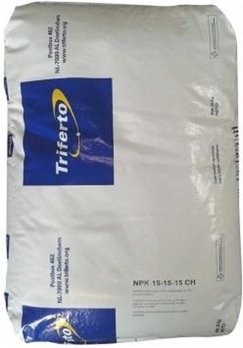 NPK 15-15-15 Kunstmest Chloorhoudend 25kg | Meststof Voor Gazon En Land 1 NPK 15-15-15 Kunstmest Chloorhoudend 25kg | Meststof Voor Gazon En Land