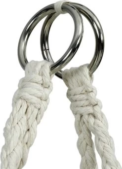 Macramé Hangstoel Beige - Beige Hangstoel - Hangstoel Touw - Hangstoel - Tot 110KG - Eenpersoons Hangstoel - Hang Stoel 1 Persoon - Hangstoel Voor Binnen - Hangstoel Zonder Standaard - Hangstoel Buiten -Gardena Winkel 863x1200