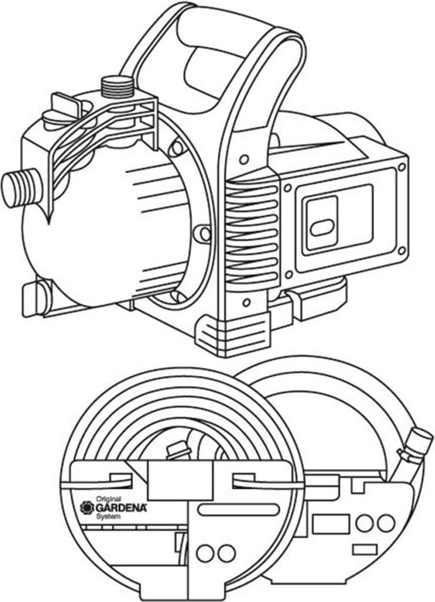 GARDENA - Classic Besproeiingspomp 3000/4 Compleet - Waterpomp - Incl. 3.5 M Aanzuigslang En 20 M Slang 7 GARDENA - Classic Besproeiingspomp 3000/4 Compleet - Waterpomp - Incl. 3.5 M Aanzuigslang En 20 M Slang - Afbeelding 7