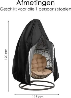 Beschermhoes Hangstoel Egg - Waterproof - Universeel Model - Hoes Van Egg Chair - Waterdichte Beschermer Voor Egg Stoel Met Standaard -Gardena Winkel 877x1200