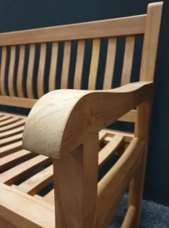 Merkloos TIERRA | Tuinbank Van Teak Comfort Plus + | 150 Cm - 3-Persoons / 3-Zits | Naturel / Original | BONANY Luxe | Geschuurd & Olie Op Waterbasis | Klassiek & Traditioneel | Stevig | Tuinzetel | Bank Voor Tuin -Gardena Winkel 890x1200